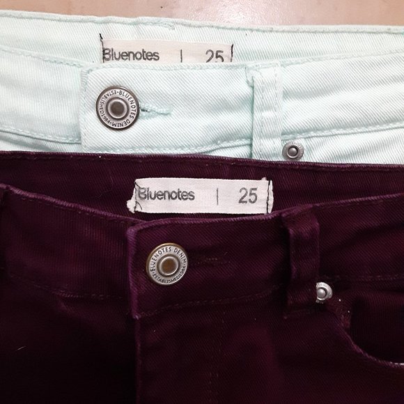 Bluenotes Coloured Jean Shorts Women Size 25 Lot of 2 Pairs - Picture 7 of 7